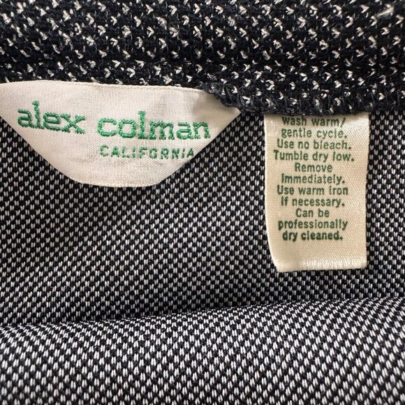 RARE Vintage 1960s ALEX COLEMAN California Maxi Skirt Size Small Glitter Black - Picture 3 of 12